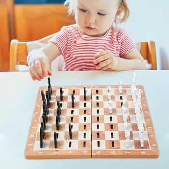 Nešiojamų Šachmatų Rinkinį -Šalis Žaidimas - Šachmatai Vienetų Žaislų Klasikinis stalo Žaidimas, Paaugliams, Chessmen Pradedantiesiems Visų Lygių Vaikai