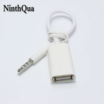 NinthQua 1pcs USB 2.0 Female Kištuko lizdas 3.5 mm AUX Audio Kabelis Įkrovimo Jungtį, Automobilių ect