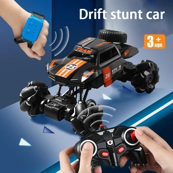 Nuotolinio Valdymo Žaislas, Automobilių Žiūrėti Indukcijos Stunt Drift Cross-country Laipiojimo Žaislas Automobilis Dviguba Variklis Keturi varomi Ratai Nuotolinio Rotacija Nuotrauka 2