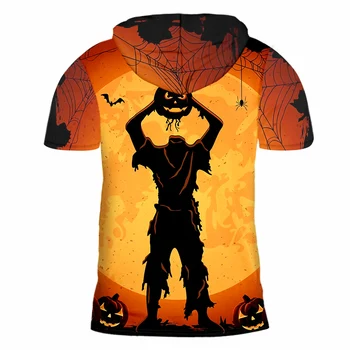 OGKB Mados Helovinas Naujas Žmogus, Susmulkintos Galvos Zombie Tee Marškinėliai Geriausia Pardavimo Didmeninės Gobtuvu Marškinėlius 6XL Vyrų 3D Atspausdintas Drabužiai Nuotrauka 2