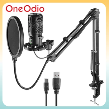 Oneodio FM1-T USB Kompiuterio Mikrofono Rinkinį Profesionalus Studija Kondensatoriaus Mikrofonas Nustatytas PC Podcast 