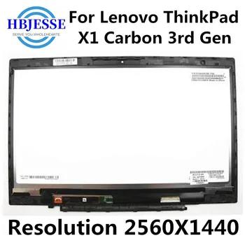 Originalus LCD Ekranas Jutiklinis Ekranas skaitmeninis keitiklis Asamblėjos LP140QH1-SPA2 Lenovo ThinkPad X1 Carbon 3rd Gen 20BS 20BT 00HN827 Nuotrauka 2