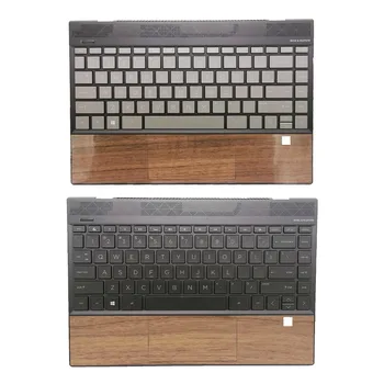 Originalus Naujas Nešiojamas Palmrest didžiąsias Dangtis Su Apšvietimu, Klaviatūra HP Envy X360 13-AQ TPN-W144 Rudos ir medienos grūdų