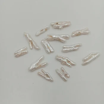 PASIDARYK pats 2 vnt/daug, baroko gėlavandenių perlų KAROLIUKUS,L 21-39 MM ,visišką skylę gręžti,100% Pobūdžio gėlavandenis perlas laisvas Nuotrauka 2