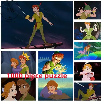 Peter Pan Filmas Disney Animacinių filmų 1000 Vienetų HD Spausdinimo Įspūdį Žaislai Vaikams Švietimo Žaislai Suaugusių Surinkimo Hobis, Dovana, Žaislai
