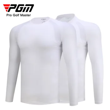 PGM golfo vyriški ilgomis rankovėmis apsauga nuo saulės, drabužiai ledo šilko dugno marškinėliai vasaros sporto jersey