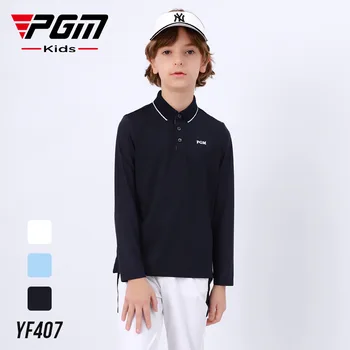 PGM vaikų golfo apsauga nuo saulės, drabužiai berniukų dugno marškinėliai topai ilgomis rankovėmis marškinėliai pavasarį ir vasarą paaugliams Nuotrauka 2
