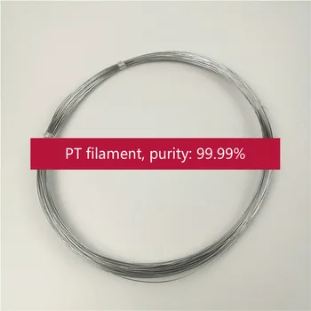 Platinos viela, elektrodai,, elektroforezės ląstelių elektrodas anodo platinos viela, liepsnos spalva reakcijos platinos viela, purity99.99%.