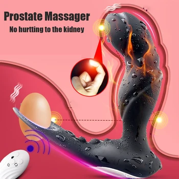 Prostatos Massager Šildymo Nuotolinio Valdymo Vyrų Masturbator Suaugusiųjų Sekso Produktai Analinis Kaištis Žaislas Prostatos Masažas Vibratorius Vyras