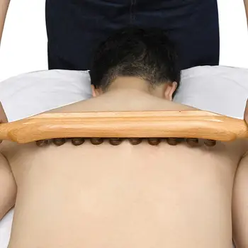 Raumenų Roller Masažo Stick Massager Su Dviem Eilėmis Granulių Raumenų Masažas Įrankis Išleidimo Myofascial Sukelti Sumažinti Raumenų Taškų