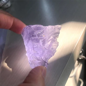 Retas kristalai, Natūralus Melsvai Violetinės spalvos Fluorito Žalio Akmens Kvarco Kristalo Mineralinių Pavyzdys grubus gydymo roko sodo Namų Decoratio