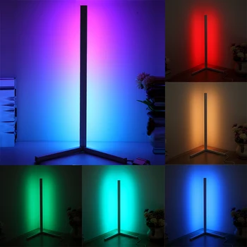 RGB Kampas Grindų Lempos, Modernios LED Lazdele Stovi Lempa Kambarį Miegamojo Atmosferą, Dekoratyvinis RGB Grindų Šviesos
