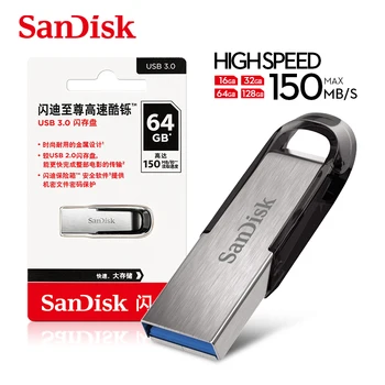 Sandisk USB 3.0 pendrive Originalus CZ73 Ultra Nuojauta 32g PEN DRIVE 64GB 16GB 128GB 256G usb flash drive, memory stick Nuotrauka 2