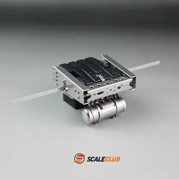Scaleclub 1/14 priekaba Benz baterija lauke dujų bakas uodegos šviesos nustatyti asamblėjos LESU Tamiya sunkvežimio modelį 