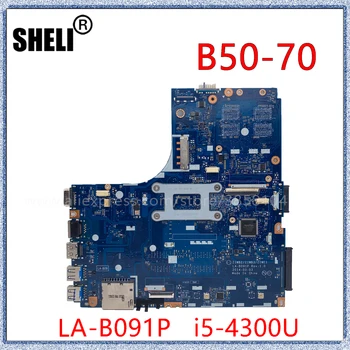SHELI Lenovo Ideapad B50-70 Nešiojamojo kompiuterio pagrindinę Plokštę Su I5-4300U CPU FRU:5B20G56040 LA-B091P Nuotrauka 2