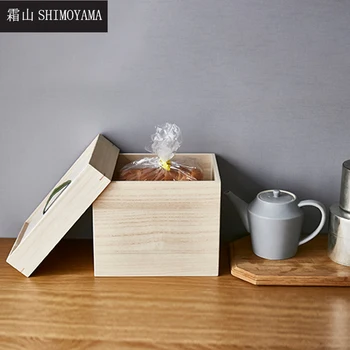 SHIMOYAMA Paulownia talpinimo Virtuvės Duonos Užkandis Išsaugojimo Konteinerių Japonijos Tipas 4.5 L Vabzdžių Ryžių Organizatorius Dėžes