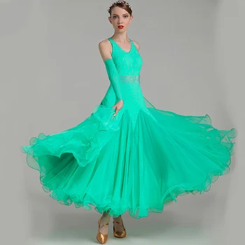 Sportinių Šokių Suknelė Moterims Vilkite apranga Dizainerio Drabužius Vasaros Suknelė Modernaus Šokio Komplektus Etape Kostiumas Tango Šokių Drabužiai JL2698 Nuotrauka 2