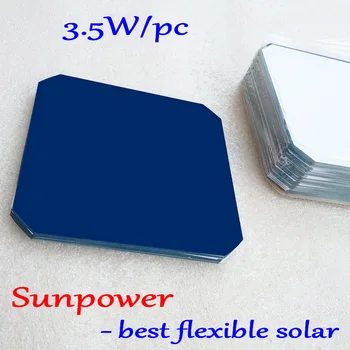 Sunpower Monokristalinius Mono saulės elementų 21.8%-24% didelio efektyvumo 100W lankstus Sunpower saulės skydelis ląstelių 30pcs
