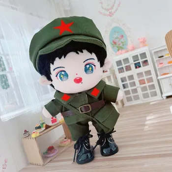 Tas pats, kaip Žvaigždė Xiaozhan red star 20cm lėlės drabužių komplektas su skrybėlę ir 20cm lėlės maišą žaislų Vaikams
