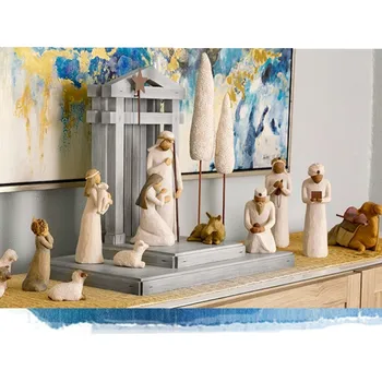 Trijų Wisemen Karšto parduoti Dervos papuošalai Jėzaus Statula, Velykų, Kalėdų Namų Puošybai