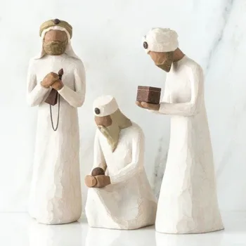 Trijų Wisemen Karšto parduoti Dervos papuošalai Jėzaus Statula, Velykų, Kalėdų Namų Puošybai Nuotrauka 2
