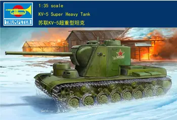 Trimitininkas #05552 1/35 rusijos KV-5 Super Sunkusis Tankas