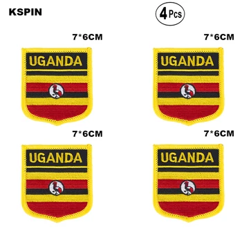 Uganda Shiled Formos vėliava pleistrai nacionalinės vėliavos lopai Cothing PASIDARYK pats Apdailos