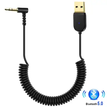 USB Bluetooth Adapteris Raktu Kabelis Automobilių 3.5 mm Jack Aux 