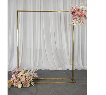 vestuvių dekoras balionas arch kadro fonas metalo vestuvinė arka, gėlių stovai Lauko Metalo Aukščio Arka fonas Nuotrauka 2
