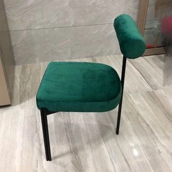 Virtuvė Moderni Minkšta Kėdė Minimalistinė Prabanga Dizainerio Kėdė Kambarį Dizaineris Ergonomiškas Silla Comedor Veliūras Kėdės