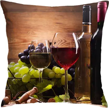 Vyno Vynuogių Pagalvės Užvalkalą Dekoratyvinės Aikštės Pagalvės Užvalkalą
