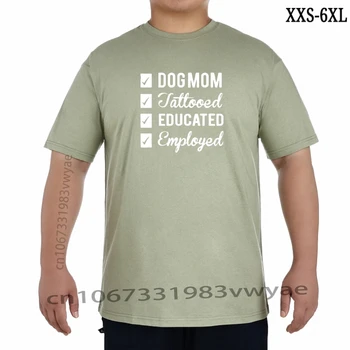 Vyrų Marškinėliai Šuo mama Tatuiruotę Išsilavinę Dirbančių Moterų marškinėlius XXS-6XL