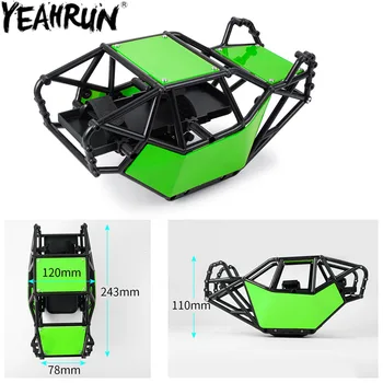YEAHRUN Nailono Plastiko Roll Cage kėbulą Komplektas 1/10 Centrinis SCX10 II 90046 RC Vikšriniai Automobilių Roko Buggy 