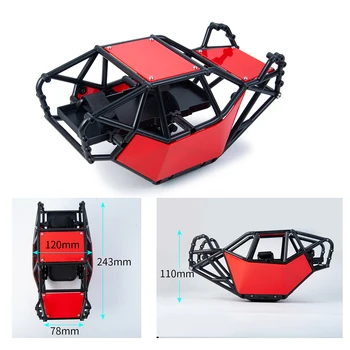 YEAHRUN Nailono Plastiko Roll Cage kėbulą Komplektas 1/10 Centrinis SCX10 II 90046 RC Vikšriniai Automobilių Roko Buggy 