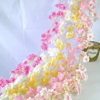 Šalis Prekių Nuotraukos Rekvizitai Sienos Kabo Girliandą Namų Puošybai Sumodeliuoti Gėlių Pintais Dirbtinė Vyšnių Žiedų Vynuogių