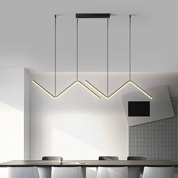 Šiaurės Gold Line LED Šviestuvo Minimalistinio Dizaino svetainė, Miegamasis, Virtuvė Kūrybos Sienos geometrinis lempos Nuotrauka 2