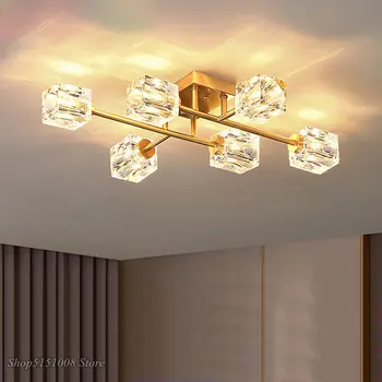Šiuolaikinės Kristalų LED lubų Šviestuvai, Miegamojo Kambarį patalpų Apšvietimas NAMŲ Dekoro Lusters lubų šviesos Šviestuvai, Lempos