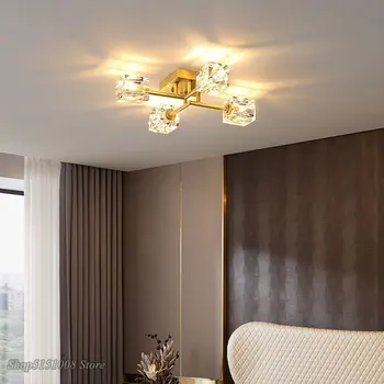 Šiuolaikinės Kristalų LED lubų Šviestuvai, Miegamojo Kambarį patalpų Apšvietimas NAMŲ Dekoro Lusters lubų šviesos Šviestuvai, Lempos Nuotrauka 2