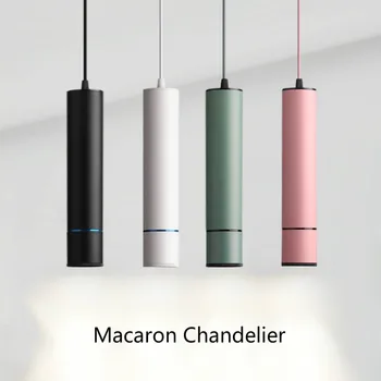 Šiuolaikinės Macaron Pakabukas Šviesos diodų (Led) Ilgas ir Plonas Juostelės, Vamzdelis, Atsižvelgiant Registratūroje Namų Dekoro Miegamasis Blizgesio Virtuvėje Kabo Lempa