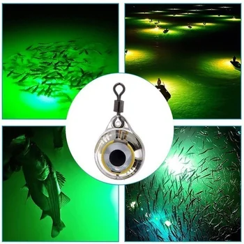Žvejybos Žibintai Naktį Fluorescencinis Švytėjimas LED Povandeninis Žibintas Masalą privilioti Žuvis, Žvejybos Reikmenys Nuotrauka 2